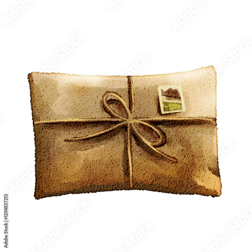 Letter with hemp rope