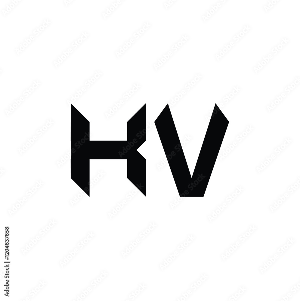 KV monogram logo design letter text name symbol monochrome logotype alphabet character simple logo KV monogram logo design letter text name symbol monochrome logotype alphabet character simple logo
