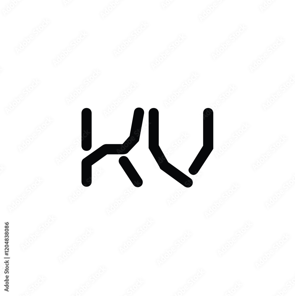 KV monogram logo design letter text name symbol monochrome logotype alphabet character simple logo KV monogram logo design letter text name symbol monochrome logotype alphabet character simple logo