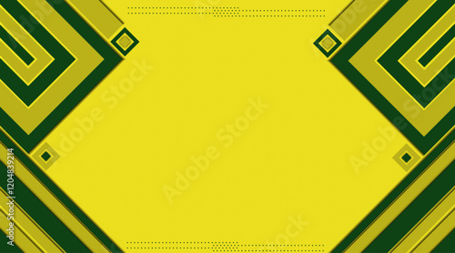 Modern abstract with geometric shape | Abstract background with rectangle, square, shadow for banner, presentation, power point, futuristic, flyer with yellow  colour