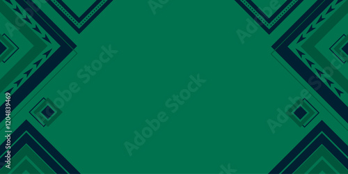 Modern abstract background for banner, poster, presentation, power point, flyer, corporate, decoration | Abstract background with dotted line, arrow, rectangle shape with forest green colour