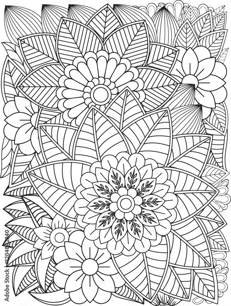 Fototapeta premium Zentangle Coloring Pages -for Adult