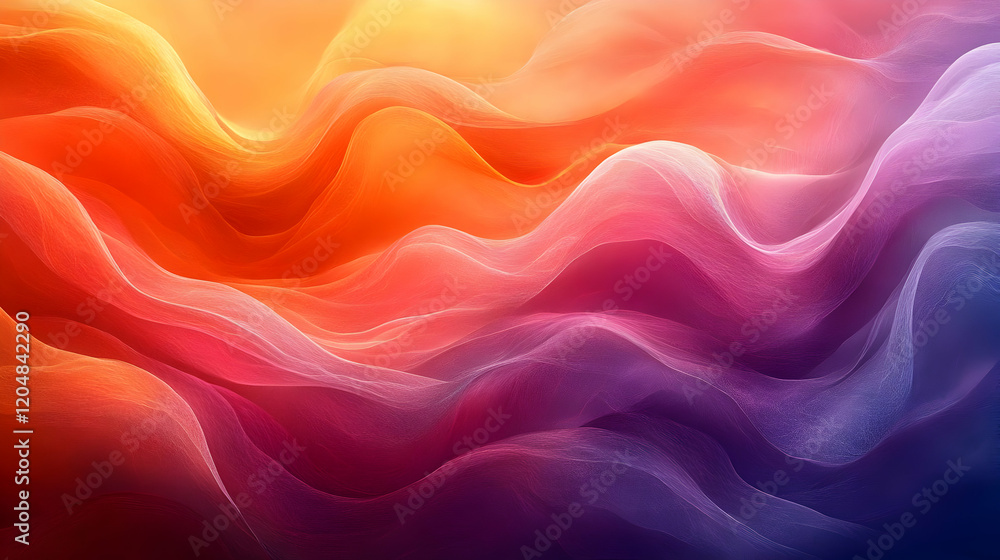 Obraz premium Abstract Background with Gradient Waves and Soft Textures