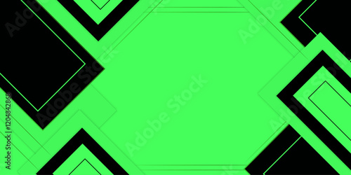Abstract background with geometric shape | Modern background for banner, presentation, poster, corporate, decoration, flyer, futuristic with dotted straight line with bright green colour