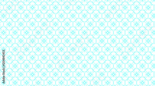 Floral shape pattern background | Seamless pattern background with geometric vector shape | Hexagonal shape pattern design with celesta colour 