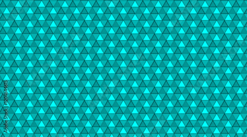 Geometric shape pattern background with line | Triangle shape seamless pattern background design | Pattern background for texture, corporate, banner, decoration with cyan, black colour