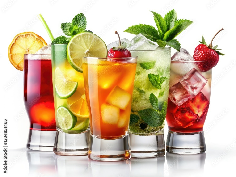 Vibrant cocktail photos: perfect for menus and websites. Isolated shots, showcasing colorful drinks. Vibrant cocktail photos: perfect for menus and websites. Isolated shots, showcasing colorful drinks.