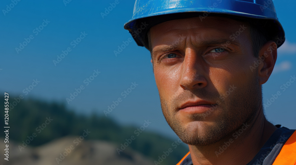 Fototapeta premium Documentary and journalism, A photojournalist captures the resilience of workers in this high-fidelity image, showcasing strength and determination in challenging times.