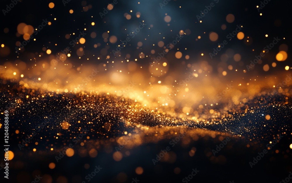 Obraz premium Illuminated Streaks moving across a dark backdrop, Generative AI