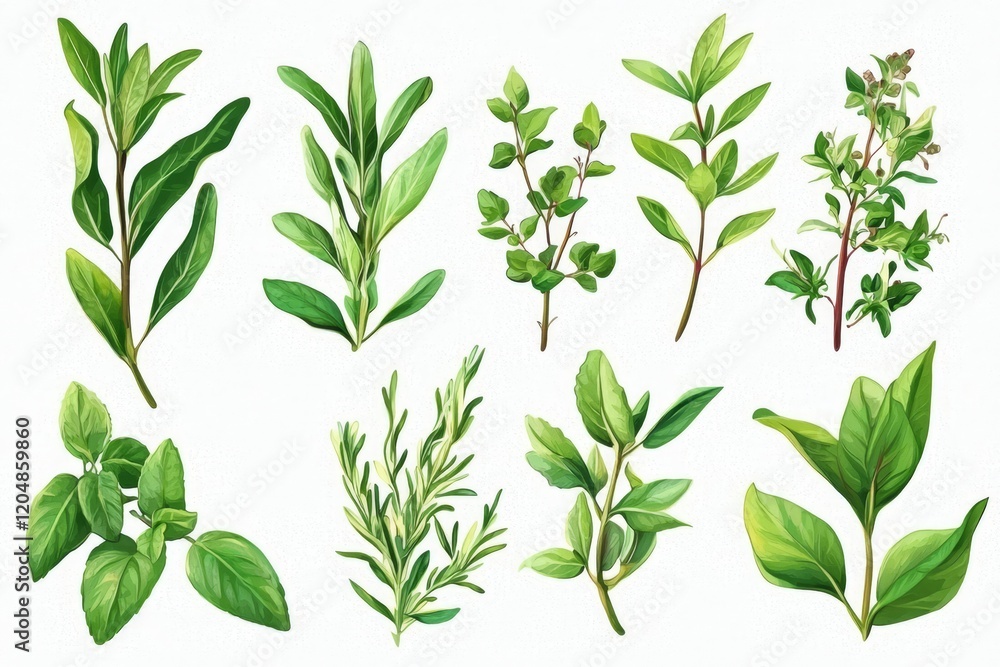 Unique ornamental elements showcasing botanical art. Unique ornamental elements showcasing botanical art.