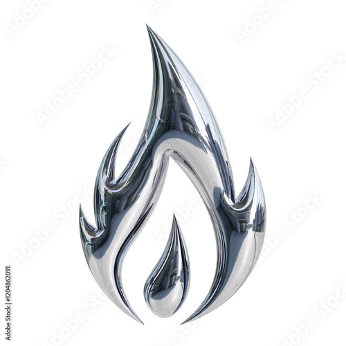 3d chrome metal collection y2k elements