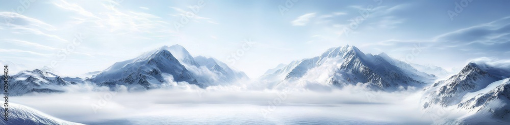 The serene beauty of nature in the northern regions during winter. The serene beauty of nature in the northern regions during winter.