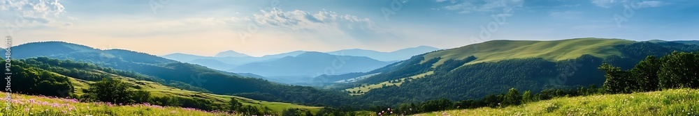 Obraz premium Stunning mountain landscape with breathtaking details in high definition, featuring majestic peaks, vast sky, and natural beauty, captured in perfect composition and stunning clarity.