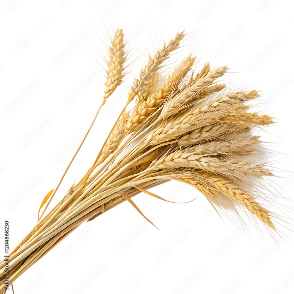 Bundle of wheat isolated on transparent background Bundle of wheat isolated on transparent background