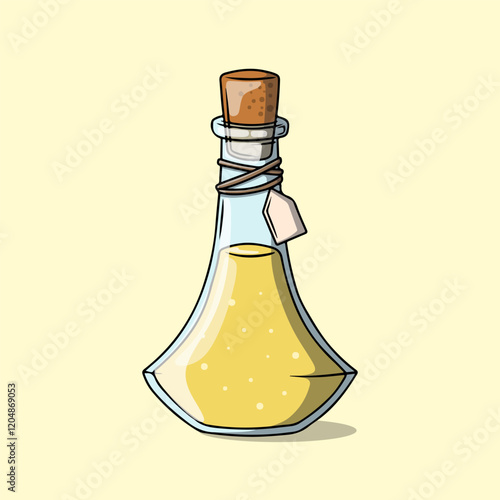 Glass Bottle Contains Magic Potion
