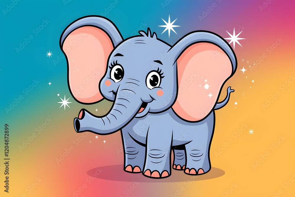 Obraz premium house in the village cartoon background