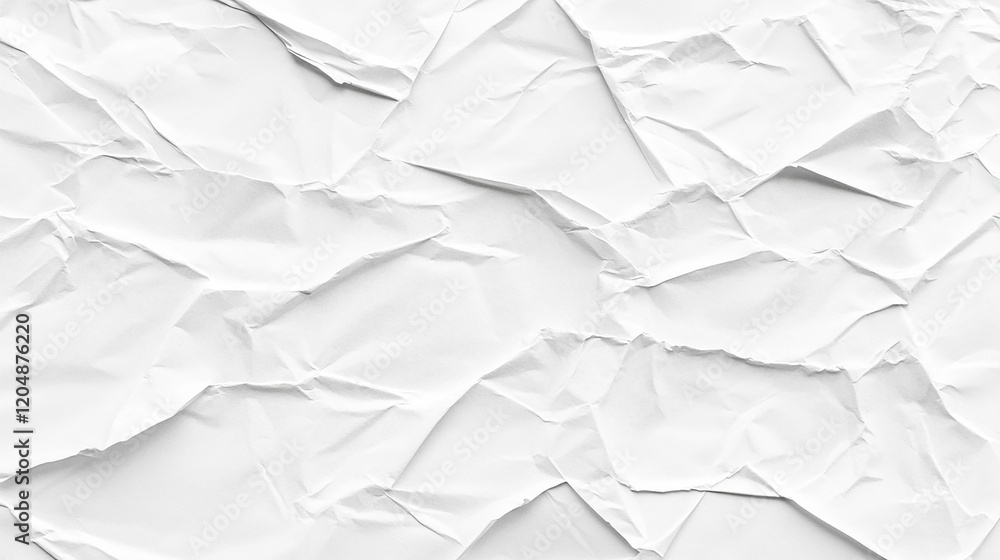 白いシワのある紙テクスチャ 白いシワのある紙テクスチャ