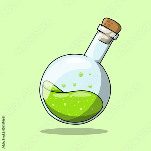 Glass Bottle Contains Magic Potion