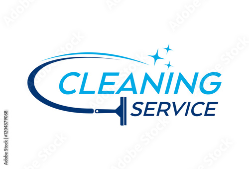 Cleaning service logo vector design template