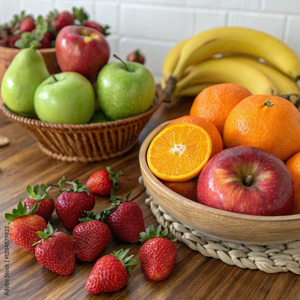 fruits in a basket fruits in a basket