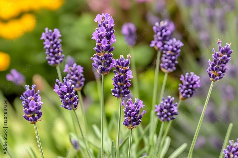Lavender tree at the edge of the garden Lavender tree at the edge of the garden