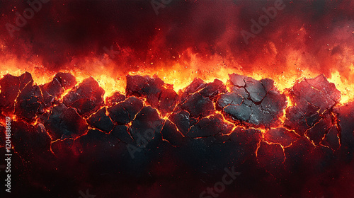 Lava texture fire background rock volcano magma molten hell hot flow flame pattern seamless lava. A picture of a lava with a lava flow in the background.