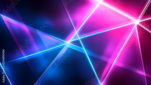 Dynamic light show abstract background digital art vivid colors wide angle futuristic design