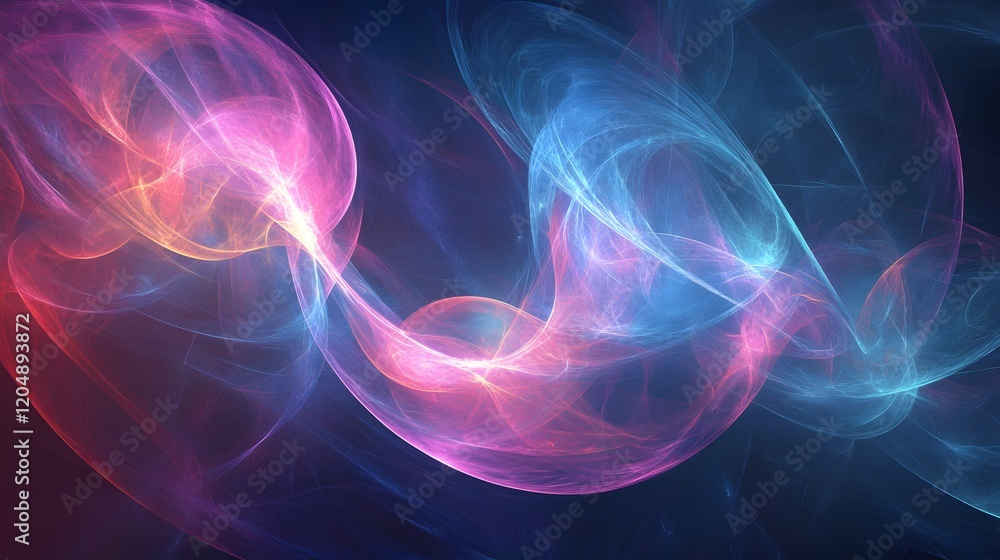 Fototapeta premium Dynamic color flow abstract art digital space graphic design vibrant environment artistic viewpoint visual concept