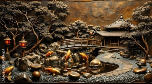 Antique jewelry box with vintage jewelry on a table