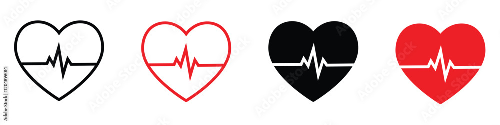 heart icons with pulse line. heart pulse icon set. heartbeat sign. pulse monitor of heart symbol. heart cardiogram symbols. vector illustration on transparent background. heart icons with pulse line. heart pulse icon set. heartbeat sign. pulse monitor of heart symbol. heart cardiogram symbols. vector illustration on transparent background.