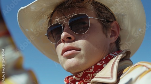 Kitsch Cowboy Queer Portrait photo