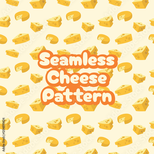 Cheese Seamless Dairy Food Pattern Background