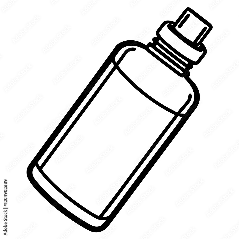 Creative Water Bottle Outline Vector Creative Water Bottle Outline Vector