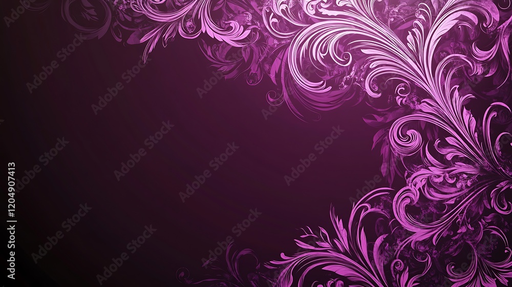 Elegant Purple Floral Design Background Image Elegant Purple Floral Design Background Image