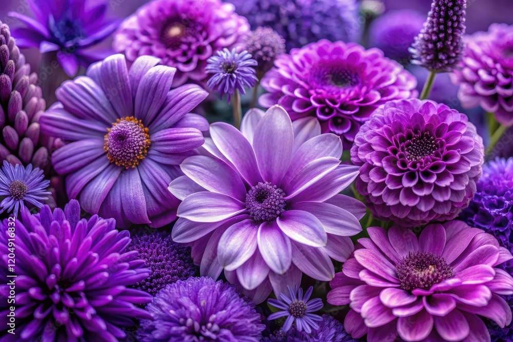 Obraz premium Purple Flower Close-up: Natural Cosmetics & Essential Oils Photography