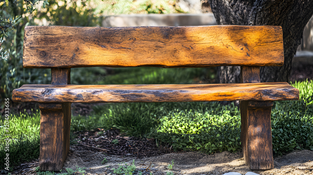 Weathered Wooden Bench: Nature's Art in Grain and Texture, Treasured in Time Weathered Wooden Bench: Nature's Art in Grain and Texture, Treasured in Time
