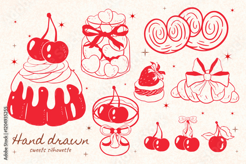 Coquette Cake Outline Clipart, Coquette cake line art, vintage outline, coquette cake , wedding, birthday ,Heart, Pink Cake ClipArt,coquette clipart, Hand drawn valentines candy, vintage cake, retro	
