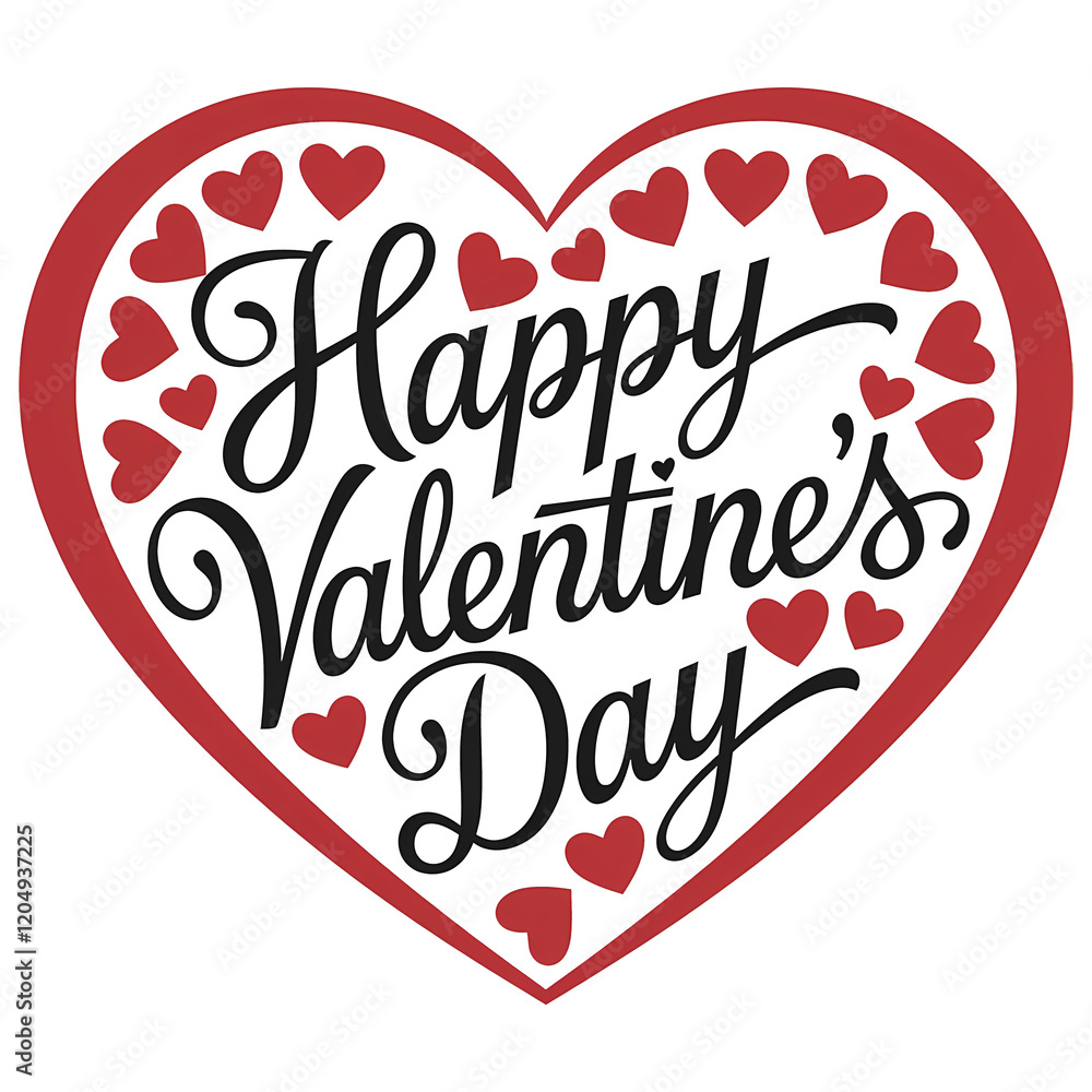 Charming Happy Valentine's Day Heart Calligraphy Vector Charming Happy Valentine's Day Heart Calligraphy Vector