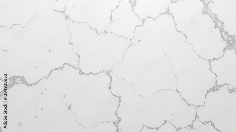 Glossy white marble, adorned with intricate horizontal and vertical gray cracks of varied sizes and shapes, exuding an elegant, textured allure Glossy white marble, adorned with intricate horizontal and vertical gray cracks of varied sizes and shapes, exuding an elegant, textured allure