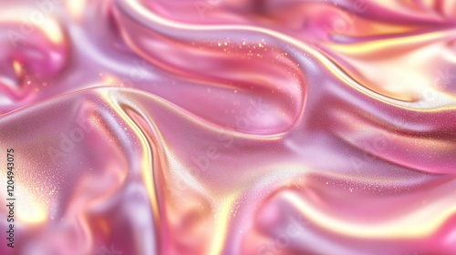 Dynamic pink gold gradient background, glowing highlights texture, poster header, seamless color flow, Generative AI