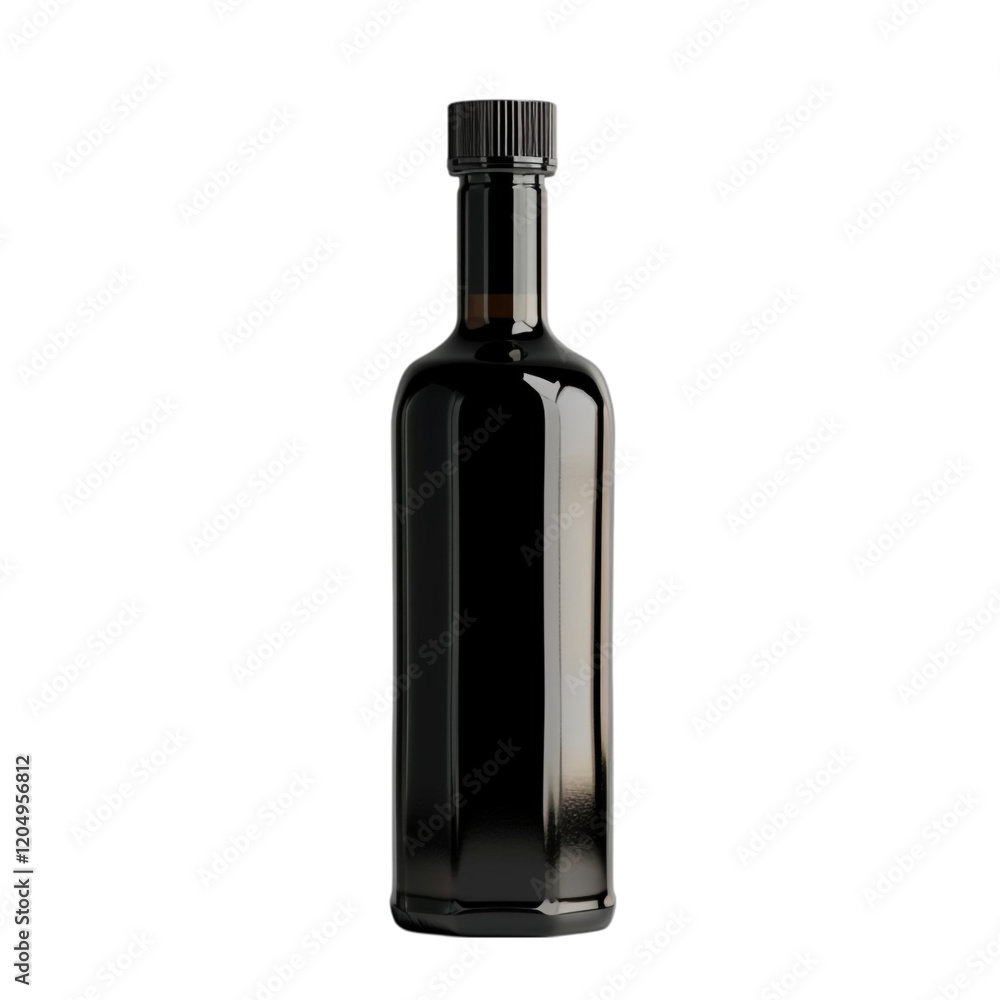 Dark Brown Olive Oil Bottle Isolated on a Transparent Background Dark Brown Olive Oil Bottle Isolated on a Transparent Background