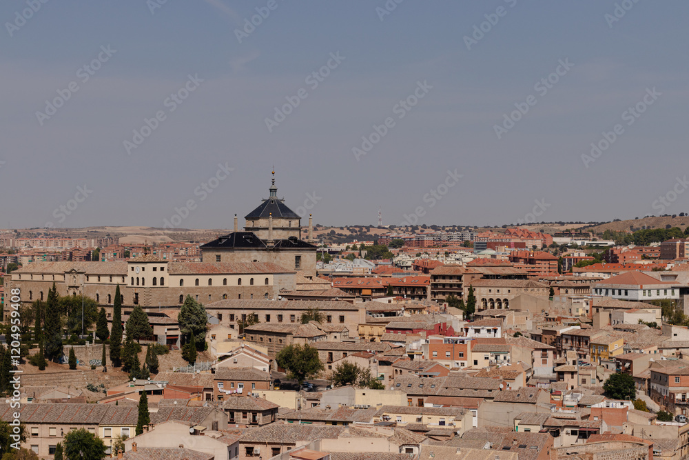 Obraz premium Panoramic view of a historic city