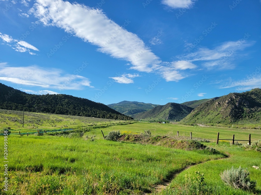 Fototapeta premium landscape with mountains