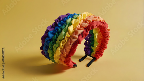 LGBTQ headband Gay Marriage, June Parade, LGBTQ Pride History Month concept,
 photo