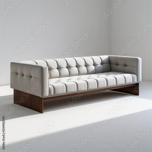 modern white living room leather sofa photo