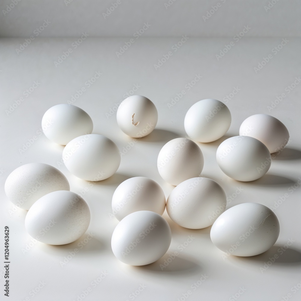 white eggs on white white eggs on white