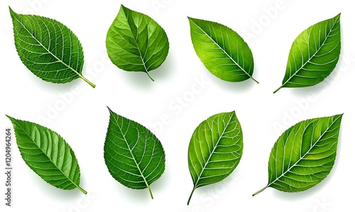 Elegant watercolor illustrations of lush green leaves, showcasing intricate details and vibrant hues for botanical design inspiration.