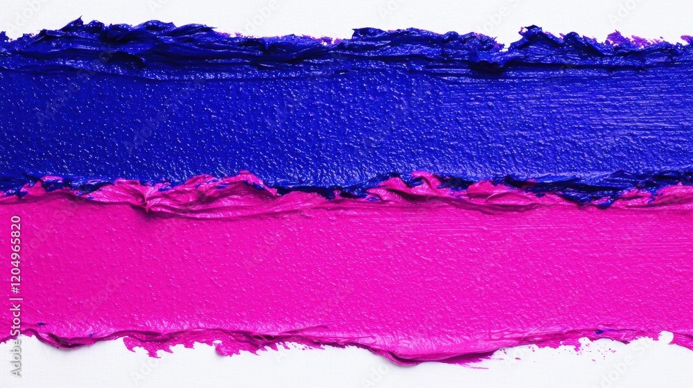 Abstract Swatch of Bright Pink and Royal Blue Makeup Lipstick or Paint Abstract Swatch of Bright Pink and Royal Blue Makeup Lipstick or Paint