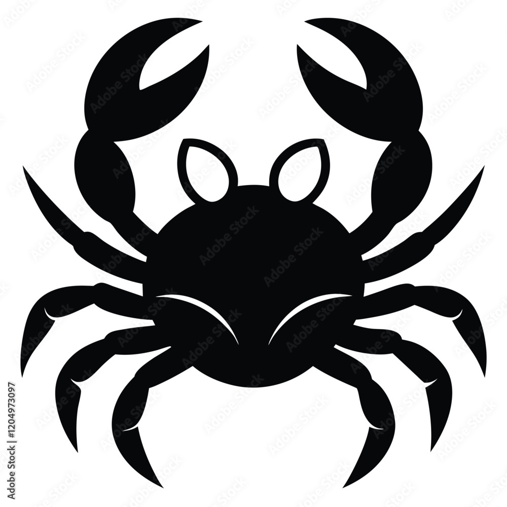 crab on white crab on white