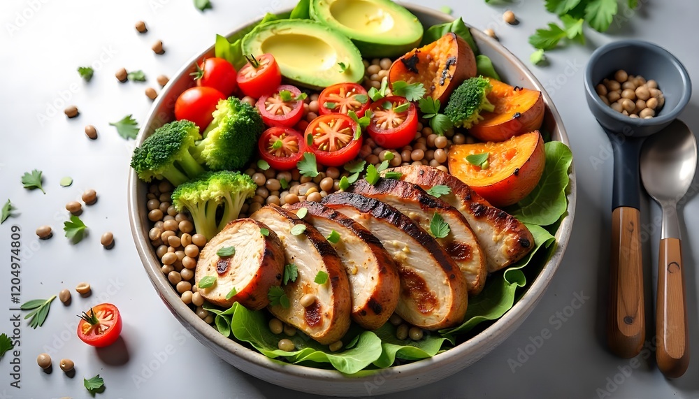 Delicious and Healthy Grilled Chicken and Veggie Bowl Delicious and Healthy Grilled Chicken and Veggie Bowl